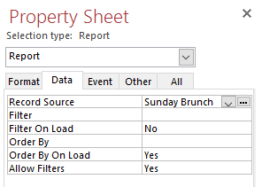 Property Sheet Example