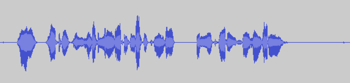 example of audio wavelengths after noise reduction 