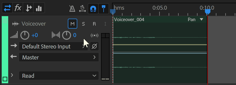 gif showing how to mute and solo a track