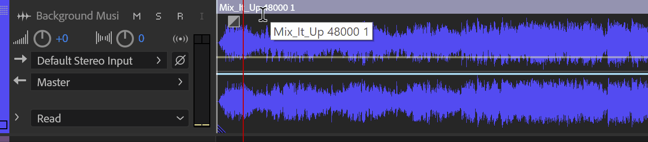 gif showing how to fade audio in and out