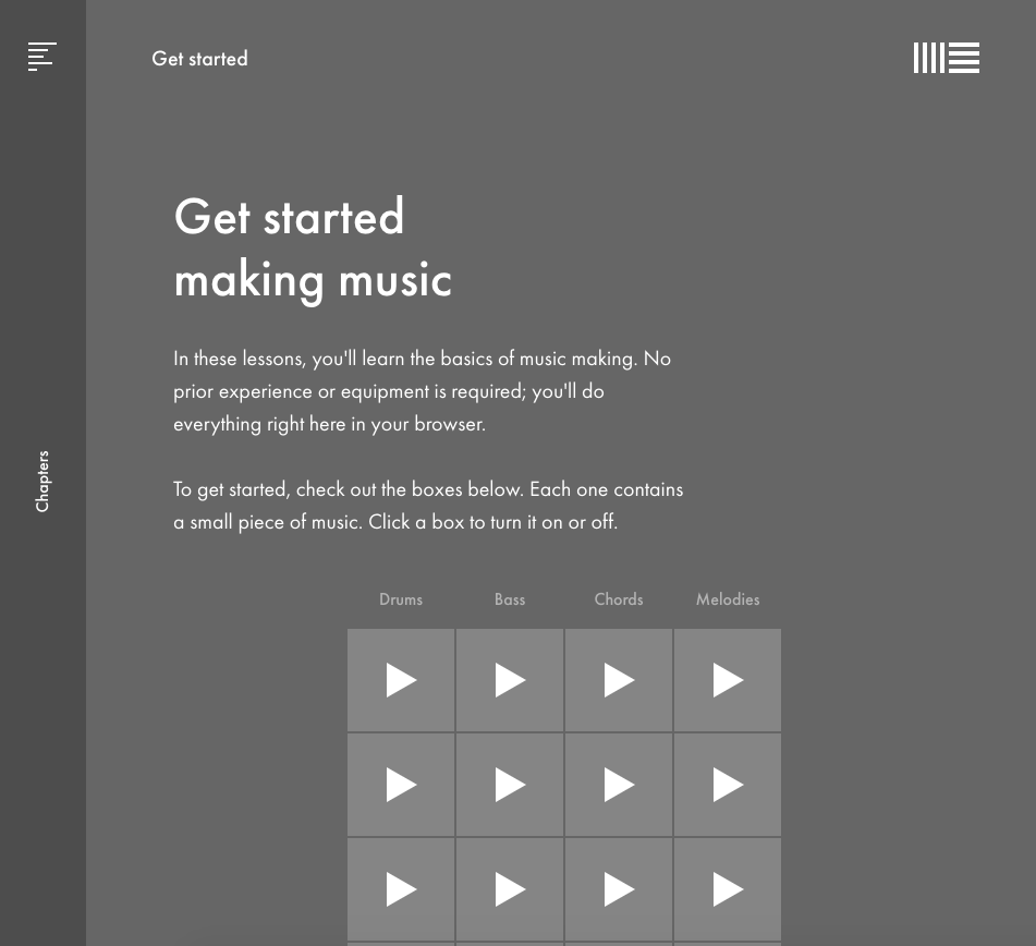 Screenshot of Learning Music with Ableton