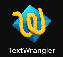 The icon for TextWrangler