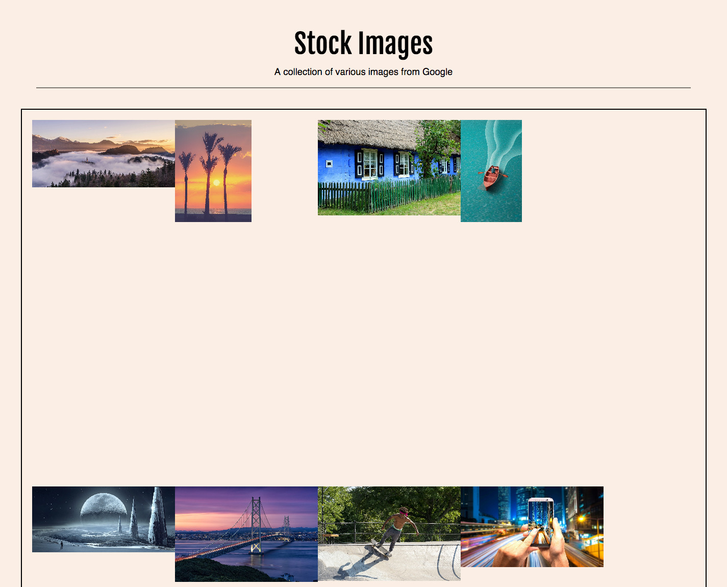 Visual example of grid-template-columns