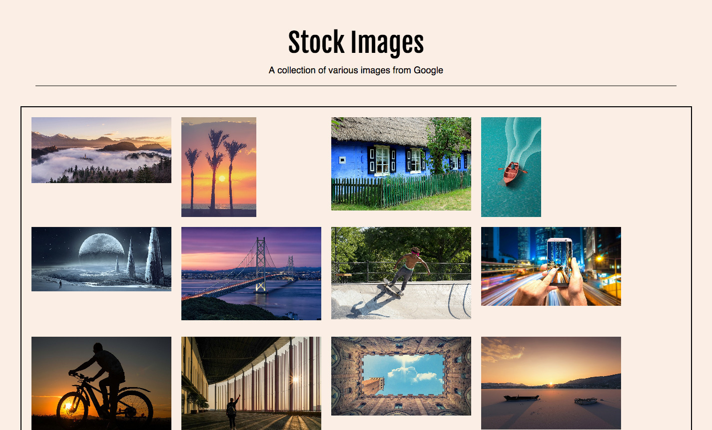 Visual example of the grid-gap property