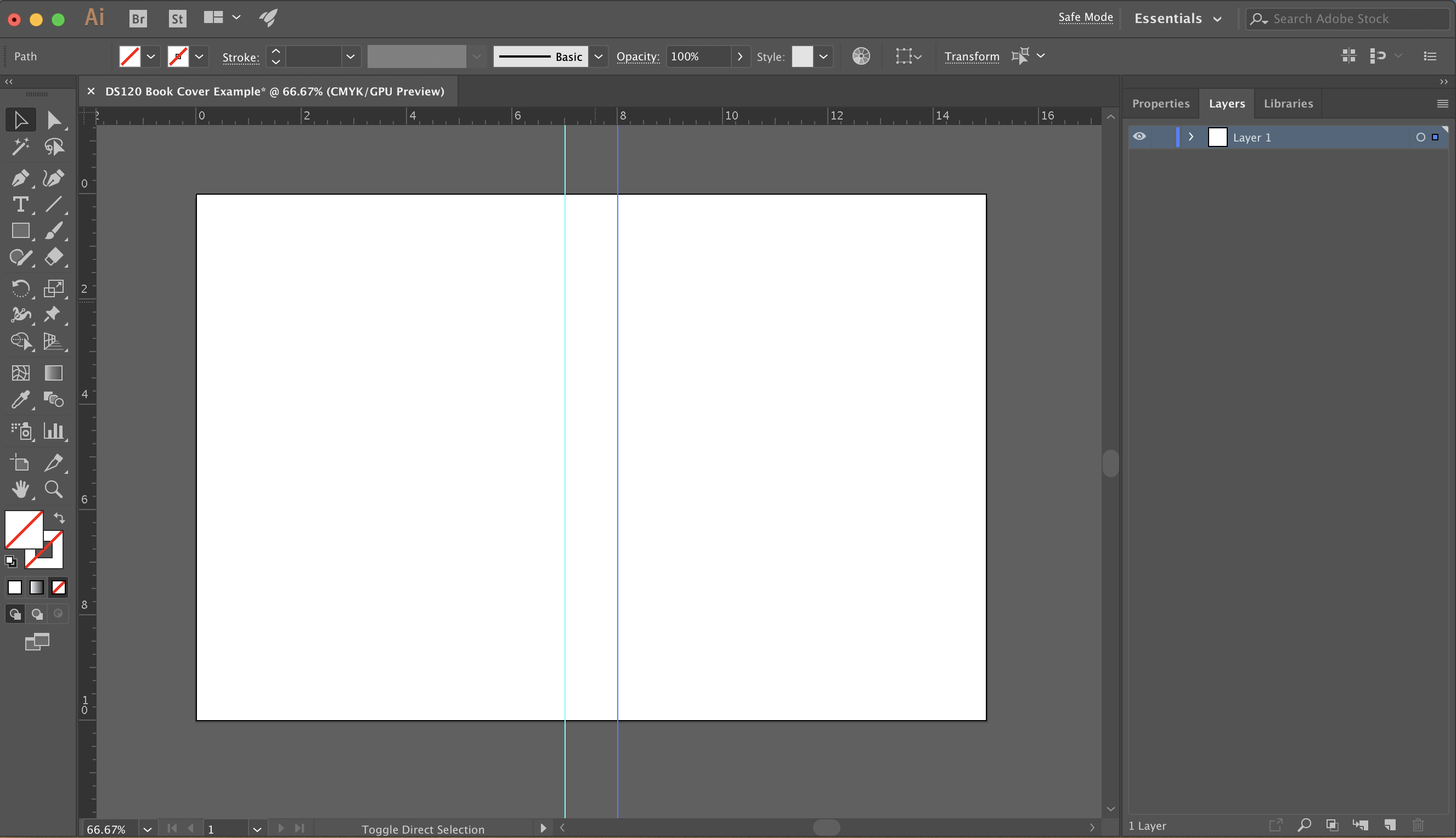 both guides created at 7 and 8 inch mark