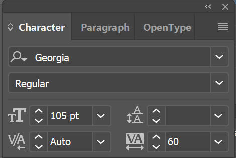 Character settings for the word HARRY
