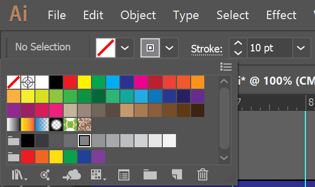 stroke color and width for glasses