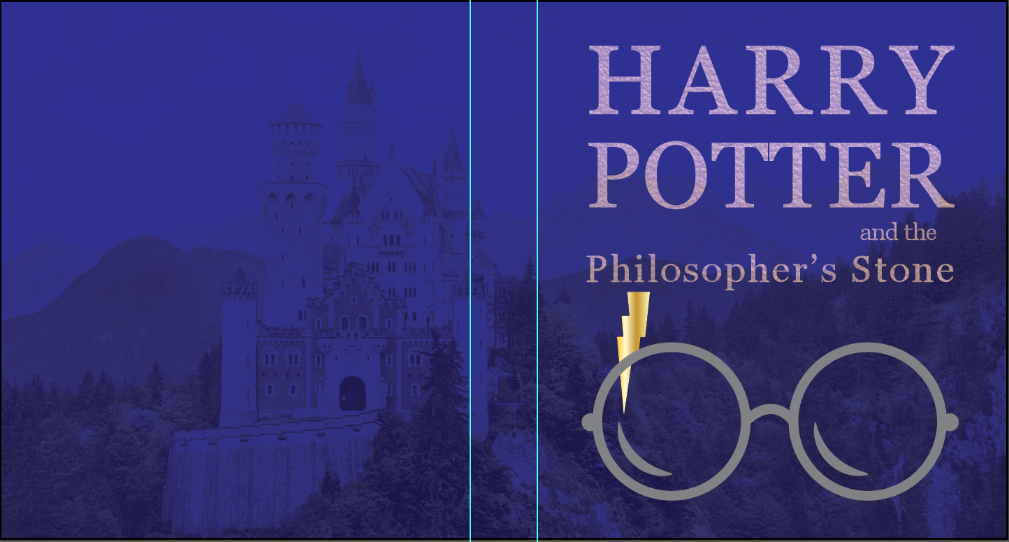 Harry Potter book cover - final project