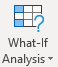 What-If Analysis tool icon