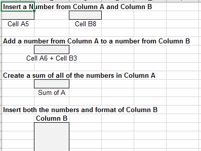 SAmple worksheet