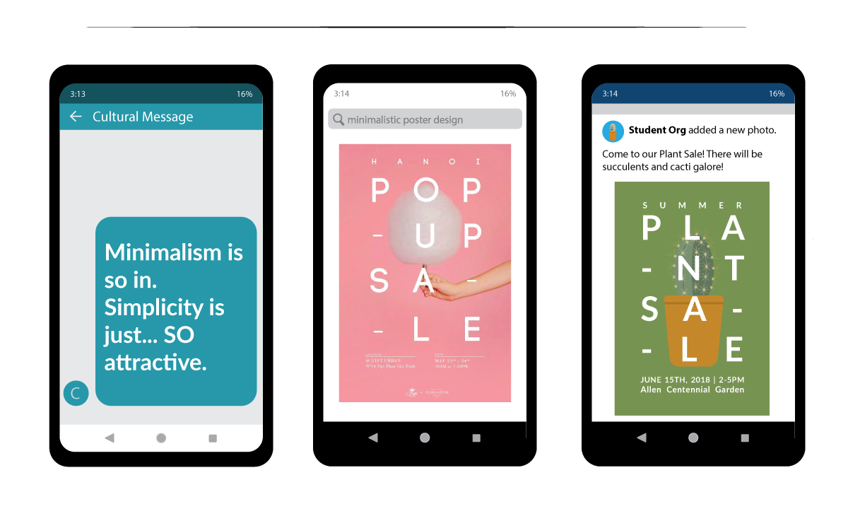 example of minimalistic poster