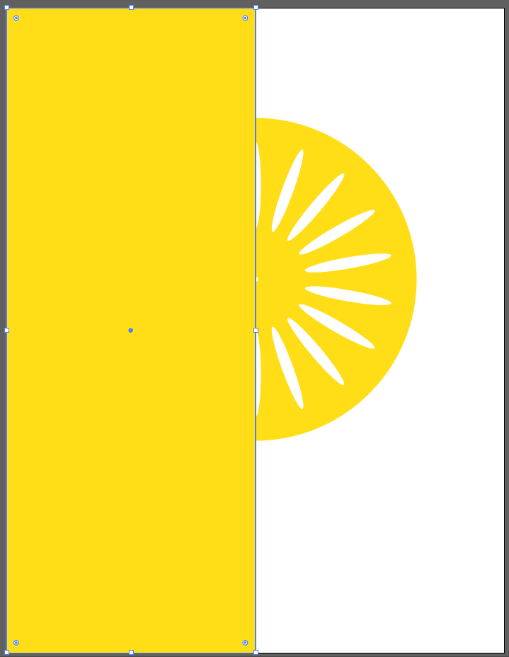 yellow rectangle on top of terrace chair