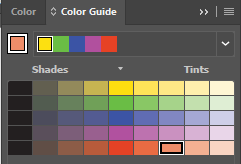 light orange color from pentegram palette