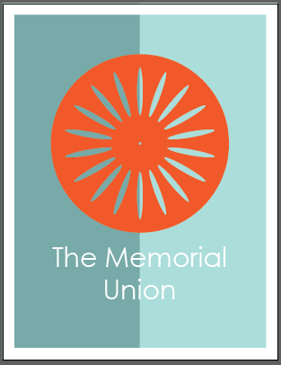 finished terrace chair poster with complementary color palette