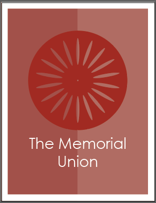 finished terrace chair poster with monochromatic color palette