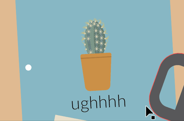 gif zooming into a cactus vector image
