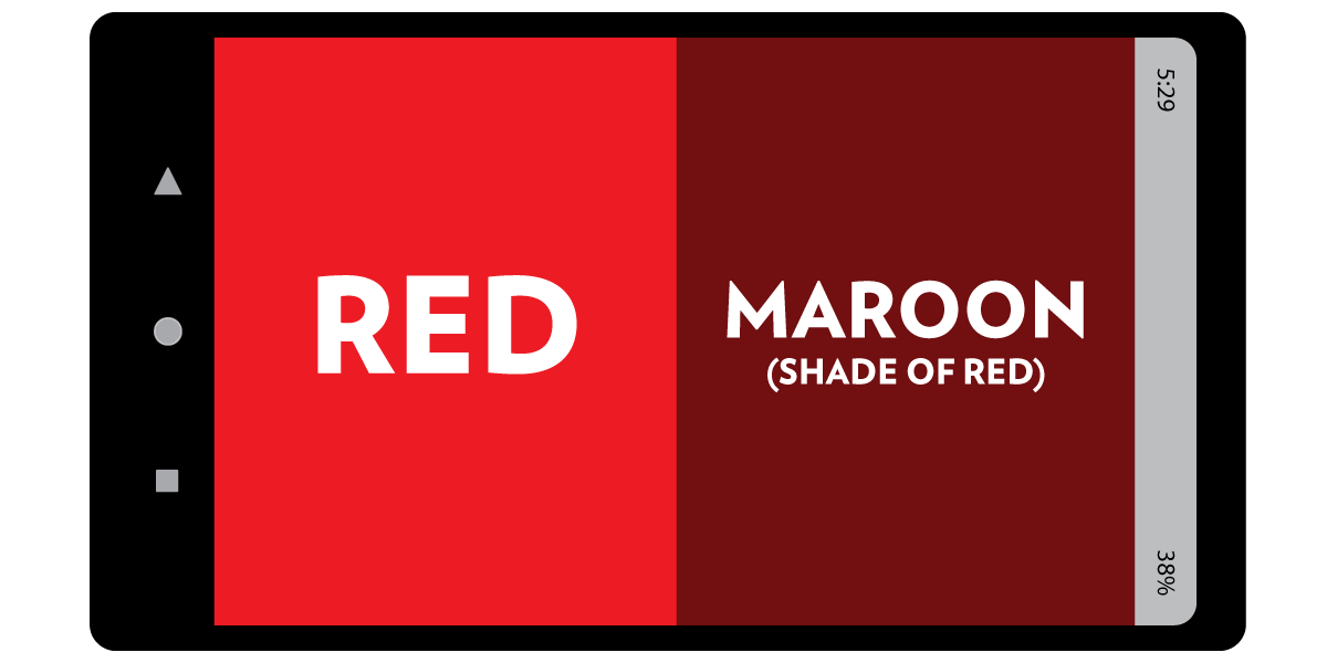 image showing red and maroon colors