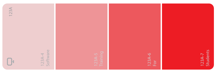 monochromatic colors paint chip