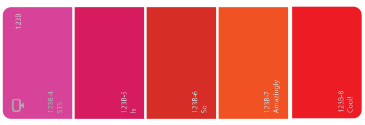 analogous colors paint chip