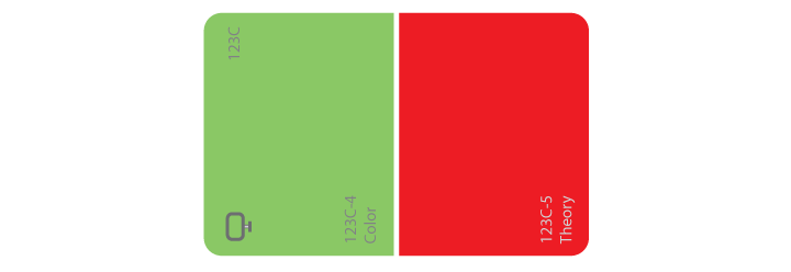 complementary colors paint chip