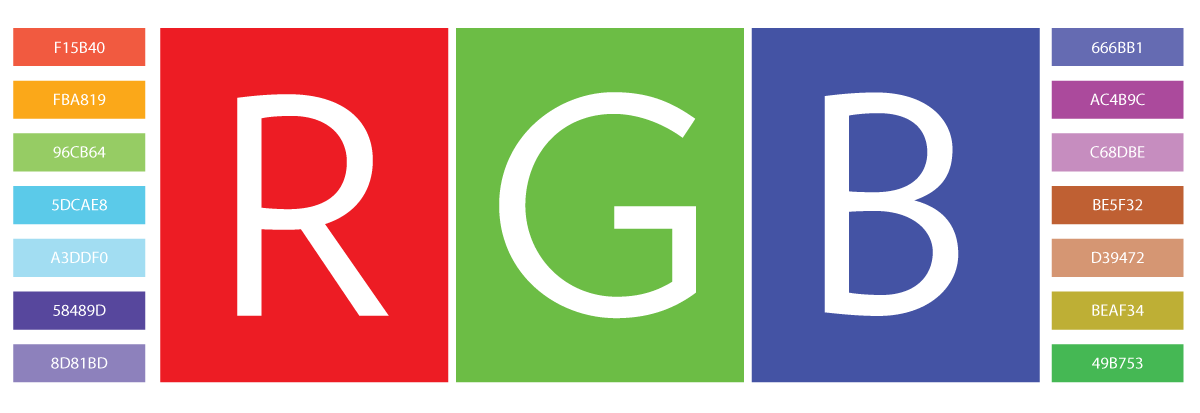 rgb and colors with hex values