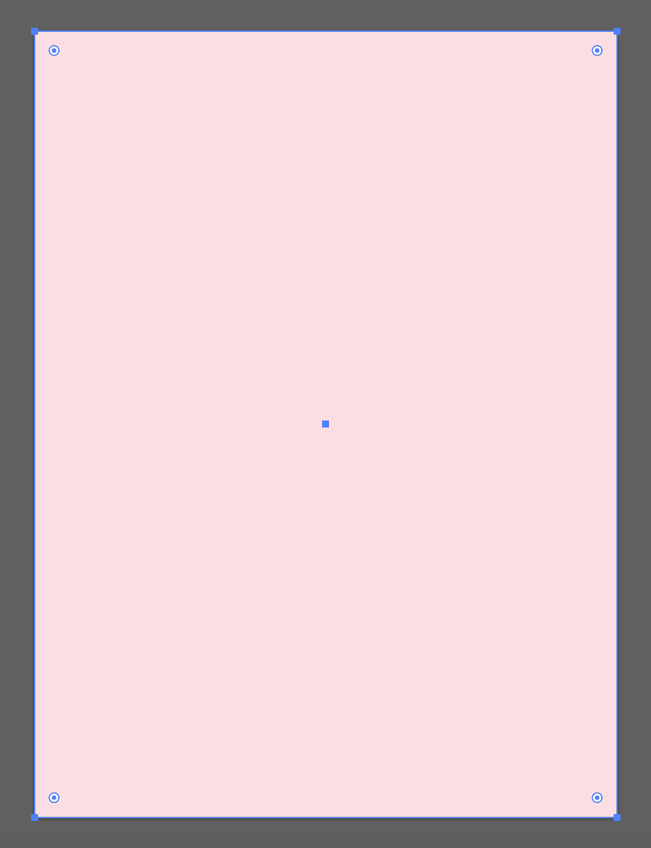 A light pink rectangle covers the artboard