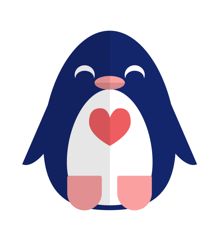 The finished penguin