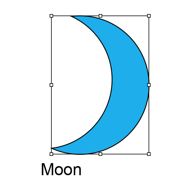 🌙🌙🌙Crescent moon - Adobe Illustrator cs6 tutorial. Quick and easy way to  draw basic shape 