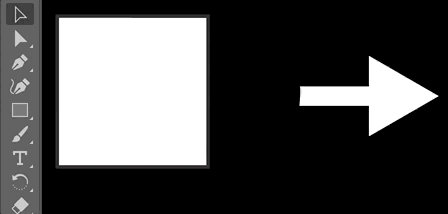 A GIF showing how to make a copy of the square. Note that as you hold the Alt/Option key, the cursor changes to two cursors stacked on top of each other