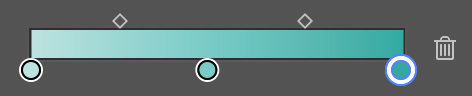 Gradient slider with colors (from left to right) 'A1', 'A2', and 'A3'