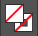 Close-up of Fill and Stroke Color icon with both set to 'none' (white background with red diagonal line)