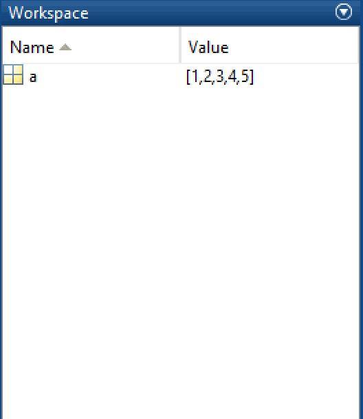 MATLAB workspace