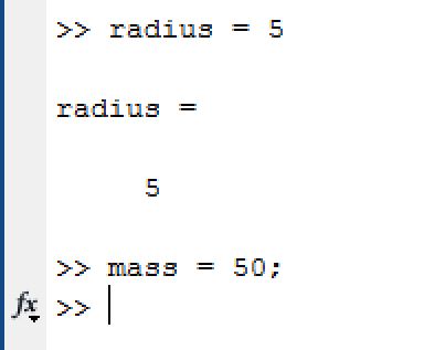 radius = 5 and mass = 50;