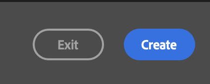 blue create button