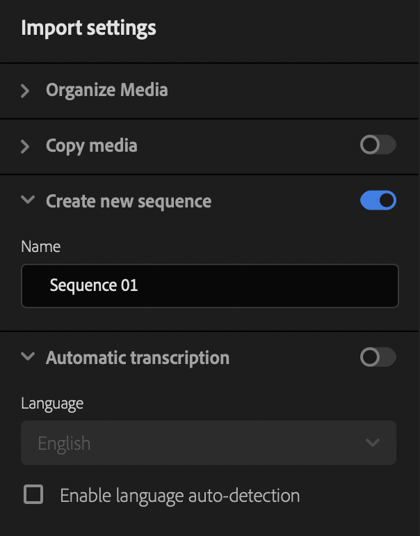 import settings