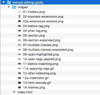 The project images folder