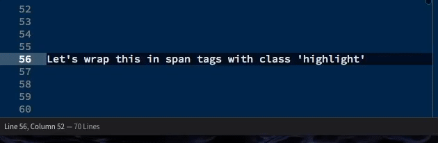 Wrapping text in a selection and applying tags via the Shortcut Cmd+Shift+A/Ctrl+Shift+A