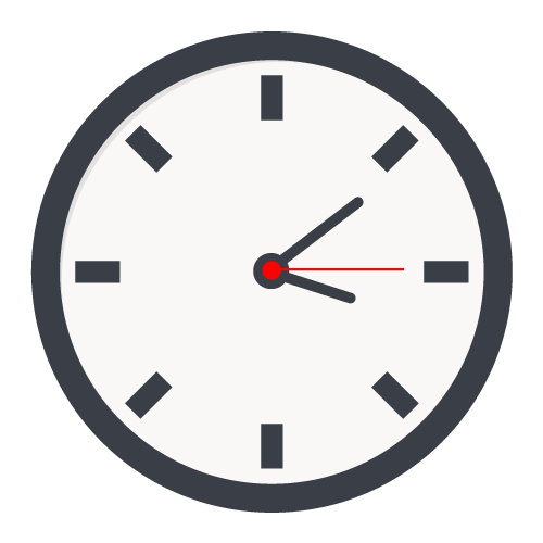 Vector illustration of a clock