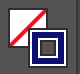 No swatch selected for Fill and dark blue swatch selected for Stroke