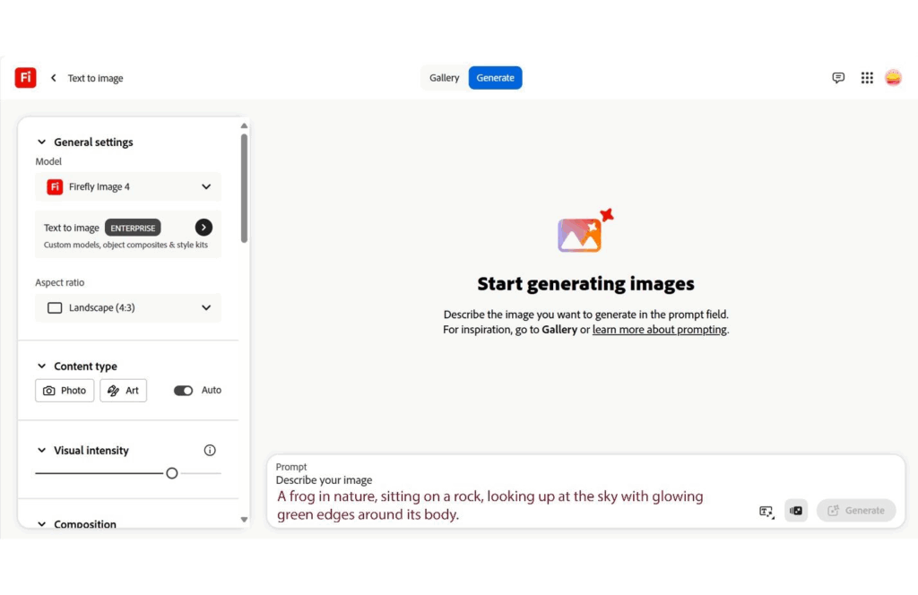 adobe firefly interface