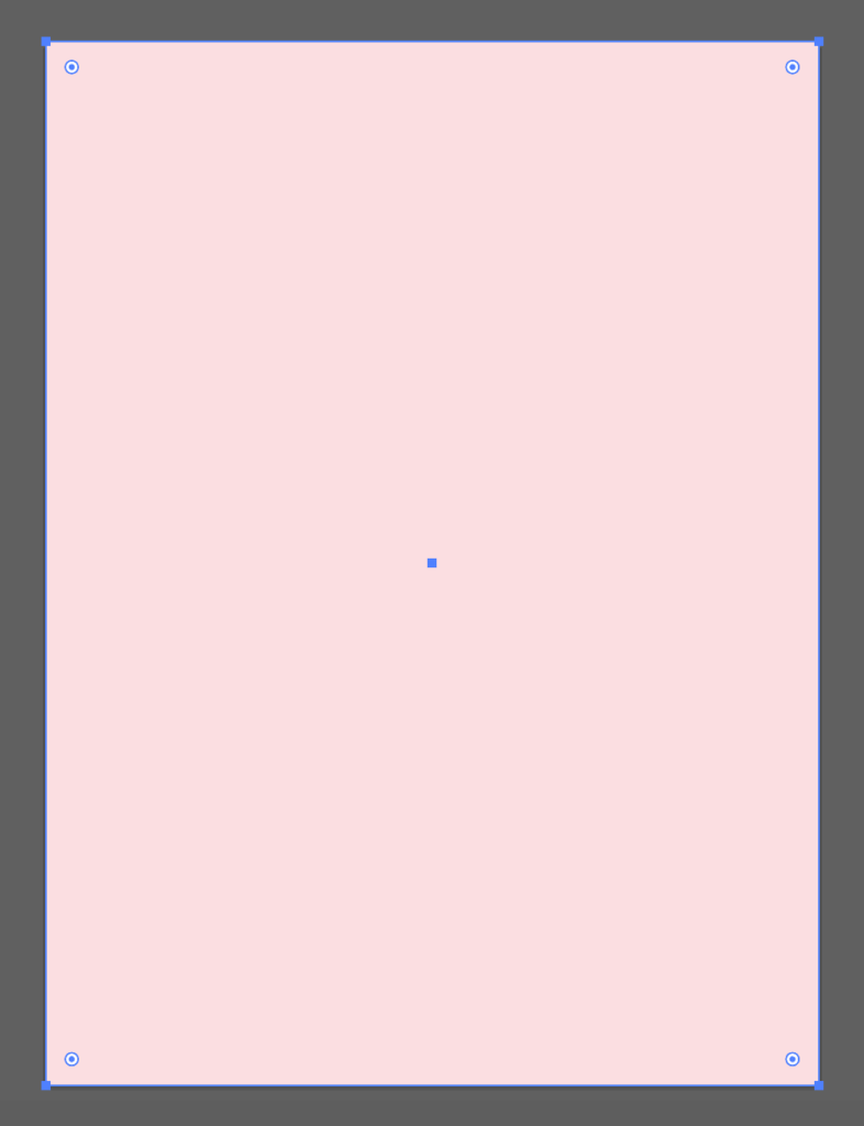 Pink rectangle covering the whole workspace