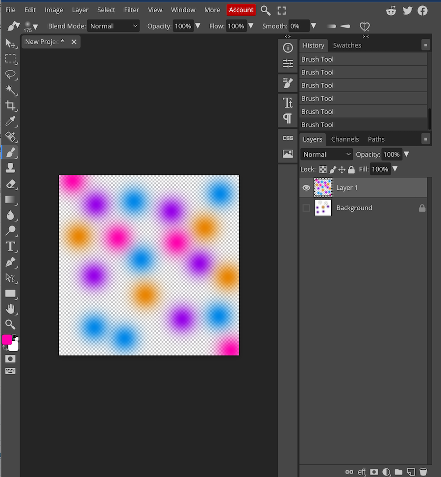 Screenshot of the Photopea image editor