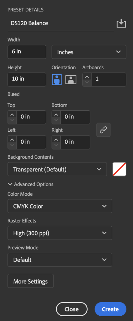 screenshot of project details with the considerations listed above