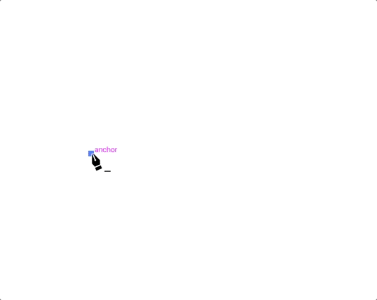 Animated GIF of the pen tool being used to create a blue polygon with a purple stroke